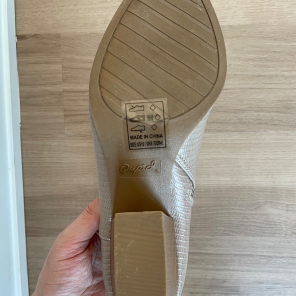 Size 10 D’Orsay Nude Block Heel Boots - Picture 2 of 3